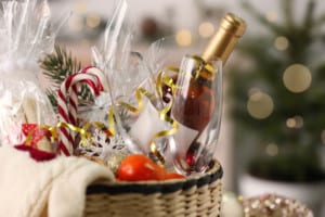 Cadeau gourmand Noël , coffret Panier garni Noël pour entreprise