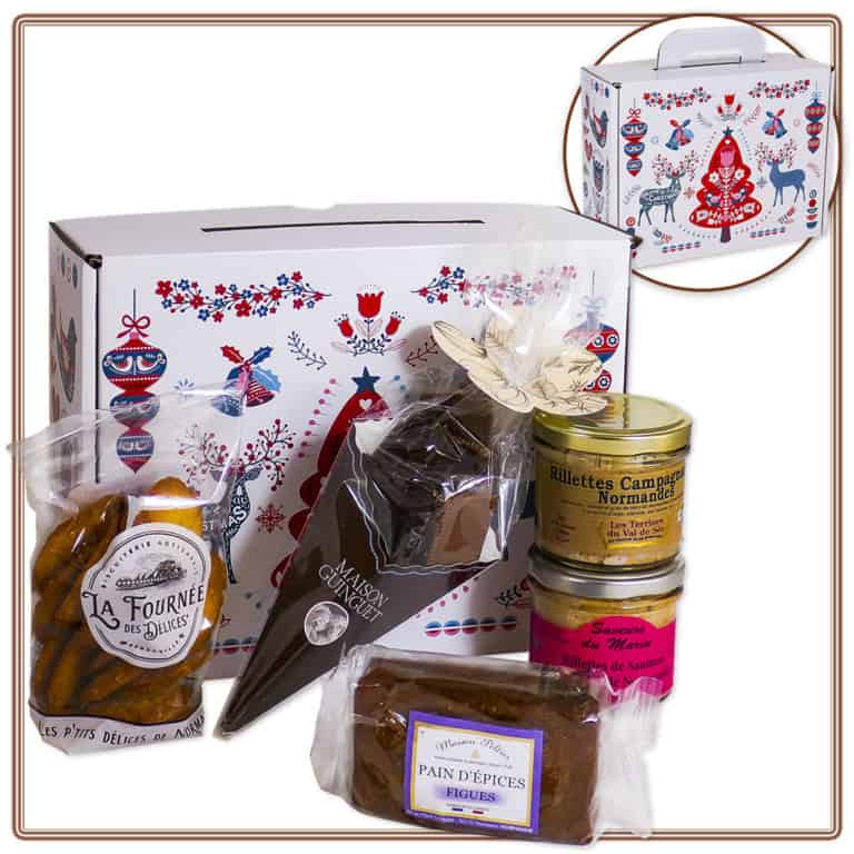 Coffret gourmand de Noel garni de confiseries artisanales - Label EPV