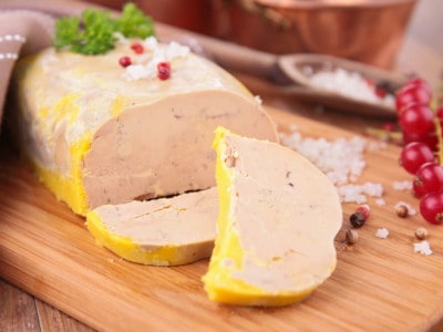 Foie gras mi-cuit préparé par l'élevage de la Fraserie