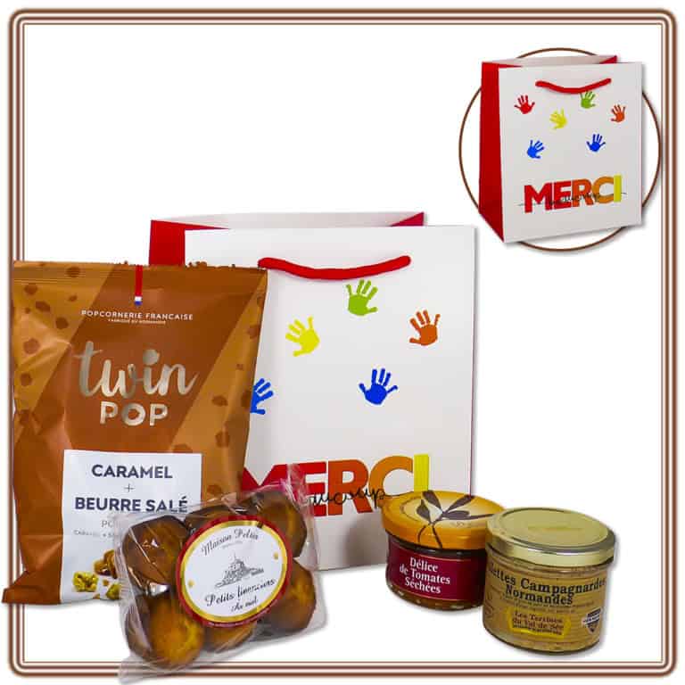 Pochette gourmande - Merci beaucoup - Cadeaux Maîtresses